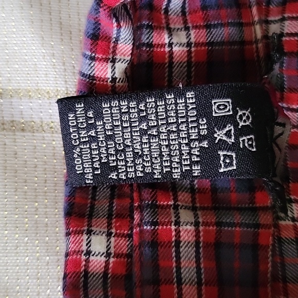 Red Plaid Shirt Dress - Picture 6 of 10